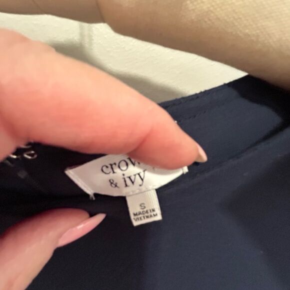 Crown & Ivy Blue Sheath Long Sleeve Dress - Picture 3 of 5